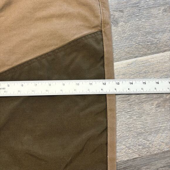 Redhead Two Toned Brown Green Mens 34x32 Brush Guard Tapered Hunting Field Pants - Picture 9 of 10